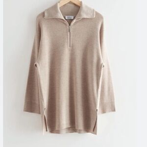 & Other Stories Long Knit Sweater Small